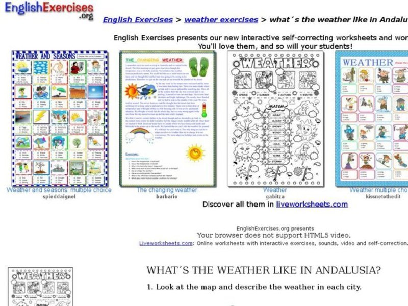 What´s the Weather Like in Andalusia? Interactive