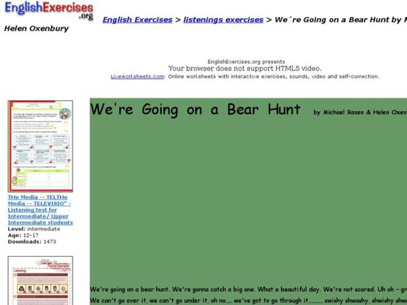 We´re Going on a Bear Hunt Interactive