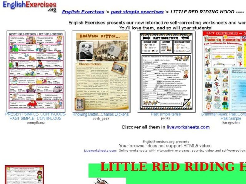 ESL: Past Simple Tense Activity Interactive