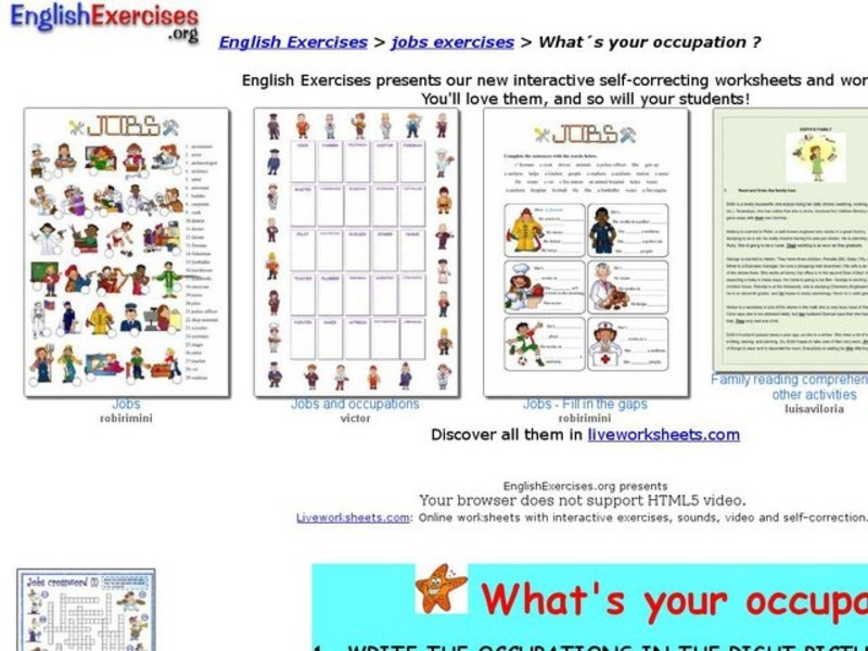 What´s Your Occupation? Interactive