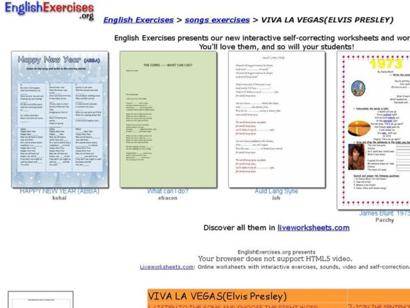 Viva Las Vegas (Elvis Presley) Interactive