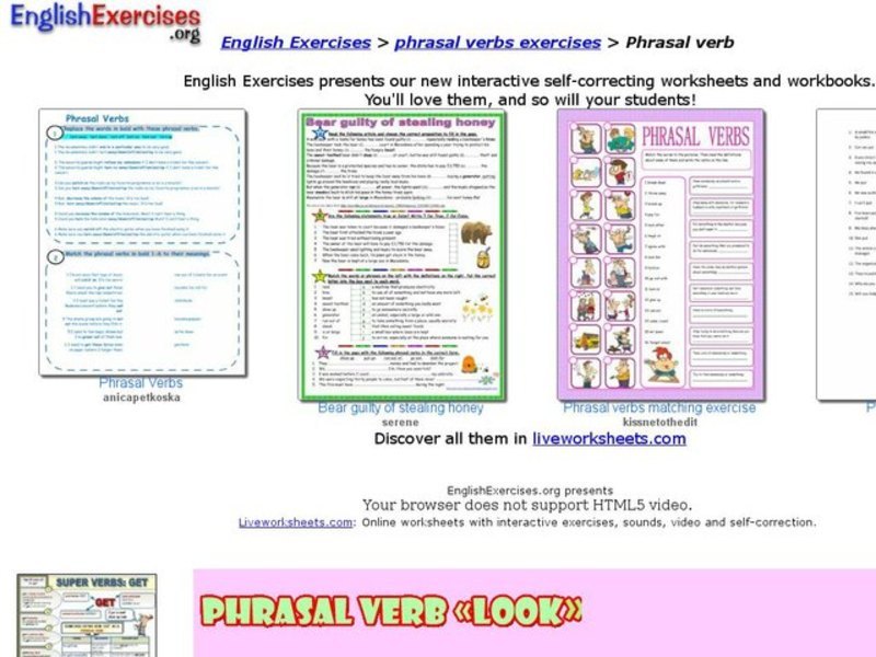 Phrasal Verb Interactive