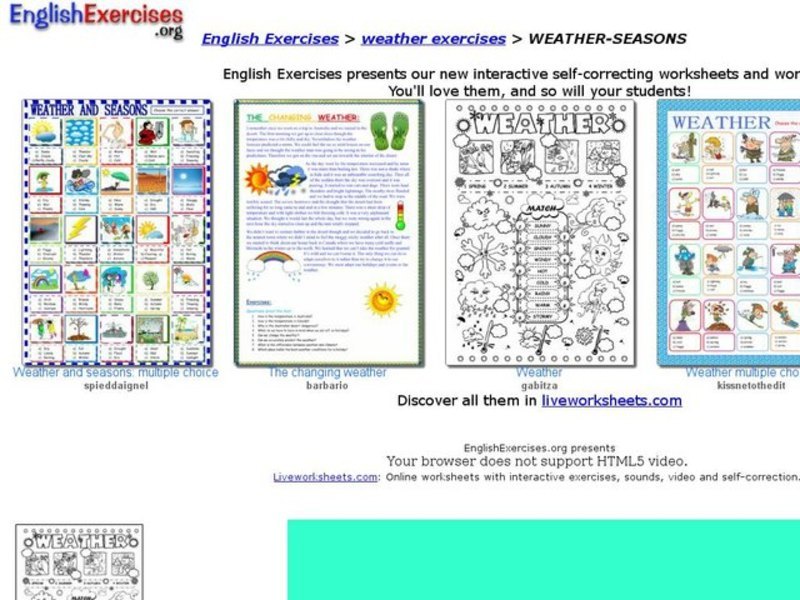 Weather- Seasons Interactive