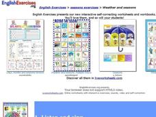 English Exercises: Weather and Seasons Interactive