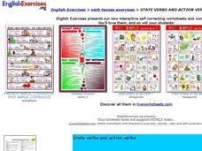 State Verbs and Action Verbs Interactive