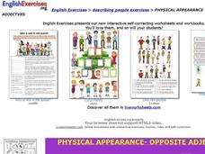 Physical Appearance- Opposite Adjectives Interactive
