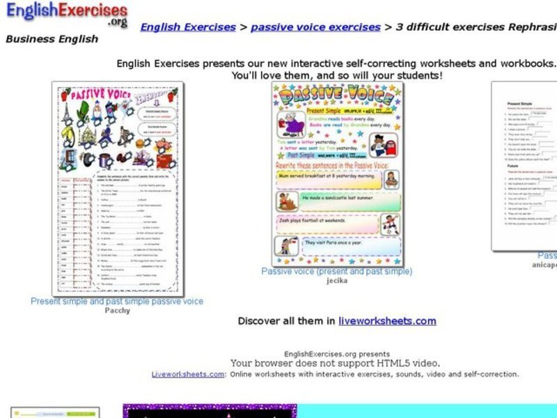 Passive Voice Activity Interactive