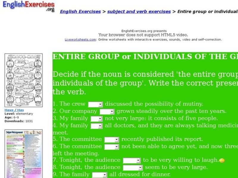 Entire Group or Individuals of the Group Interactive