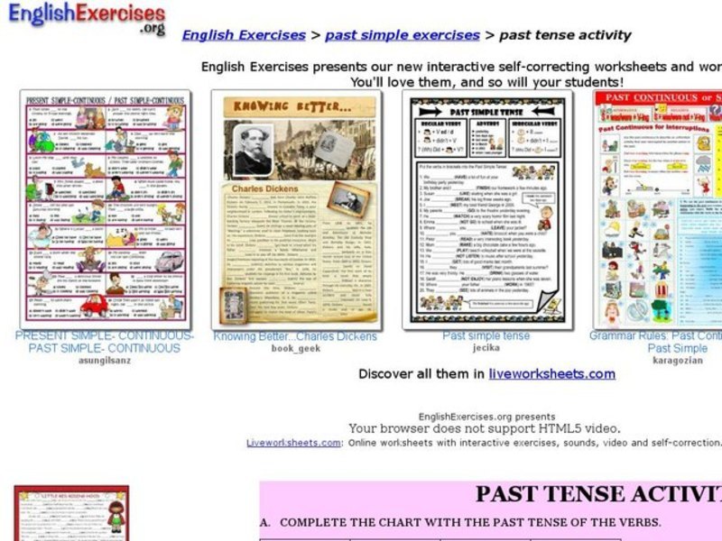 ESL-Past Tense Interactive