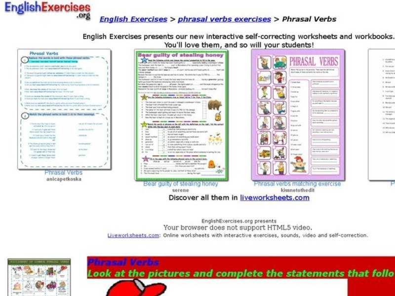 ESL: Phrasal Verbs Interactive
