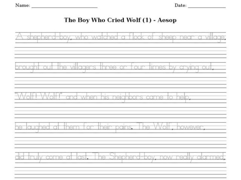The Boy Who Cried Wolf (1) - Aesop Interactive