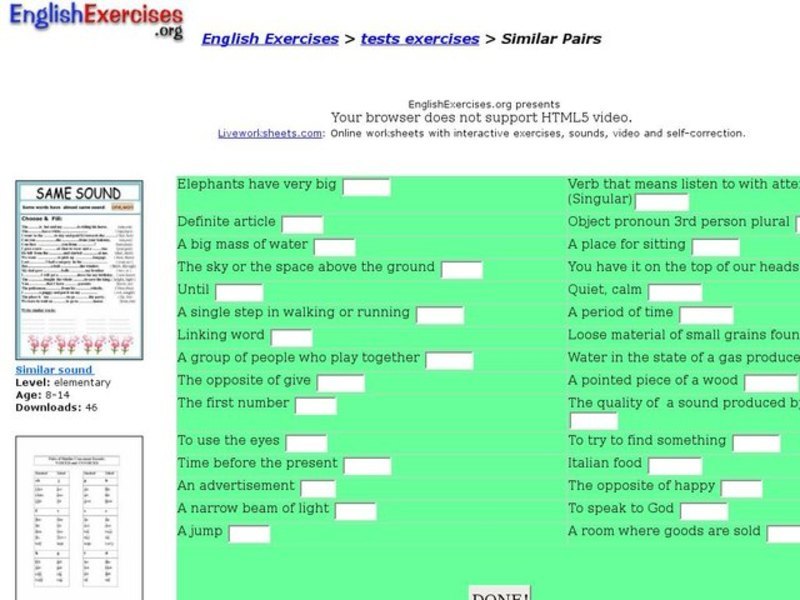 Similar Pairs Interactive