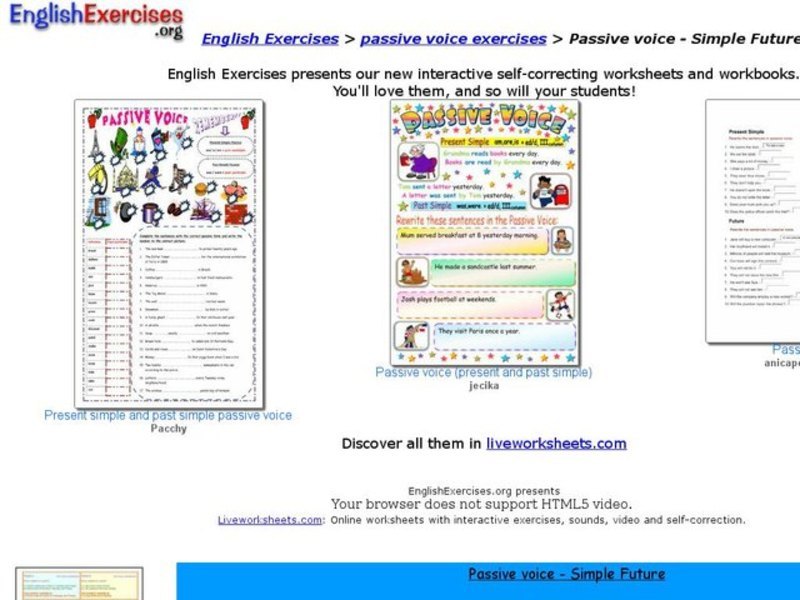 Passive Voice - Simple Future Interactive