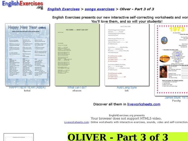 Oliver- Part 3 of 3 Interactive