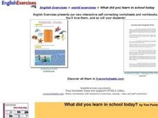 What Did You Learn in School Today Interactive