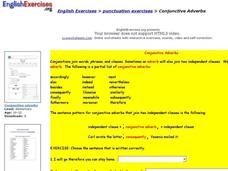 Conjunctive Adverbs Interactive