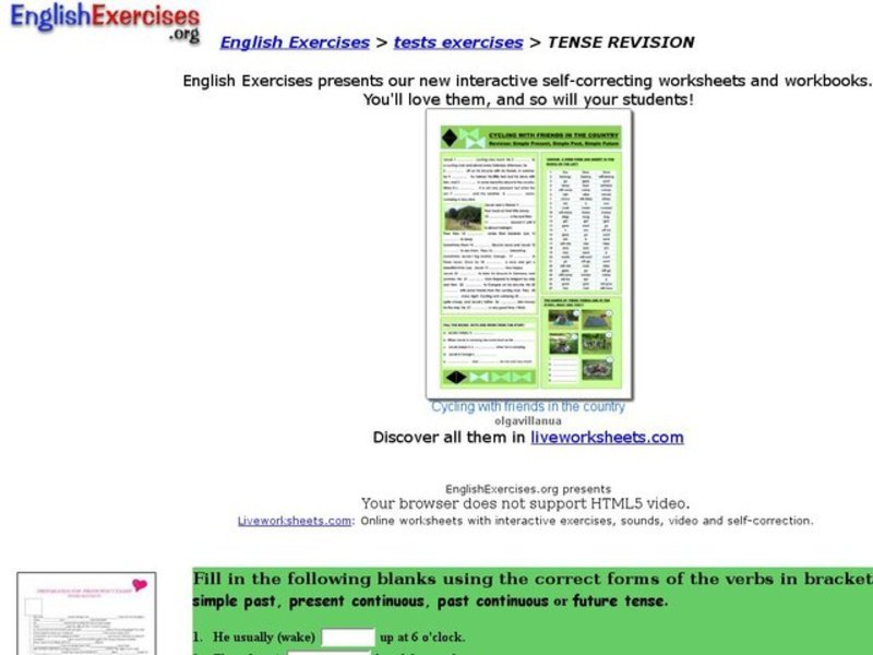 Tense Revision Interactive