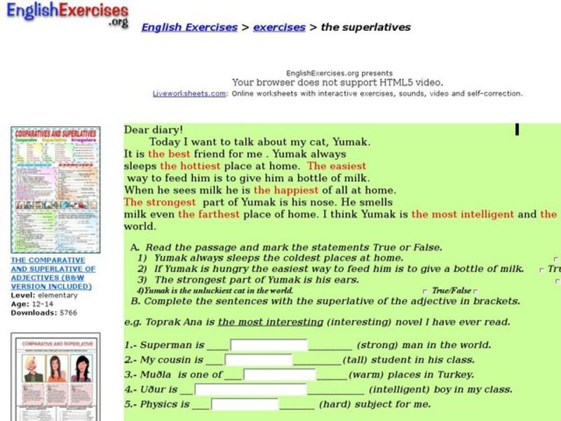 The Superlatives Interactive