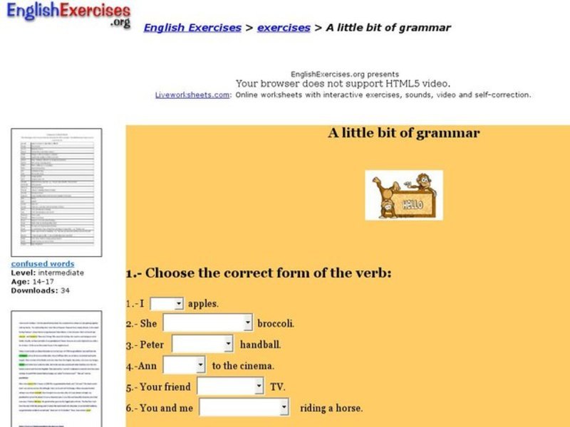 A Bit of Grammar Interactive