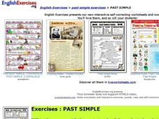 English Exercises: Past Simple Exercises Interactive