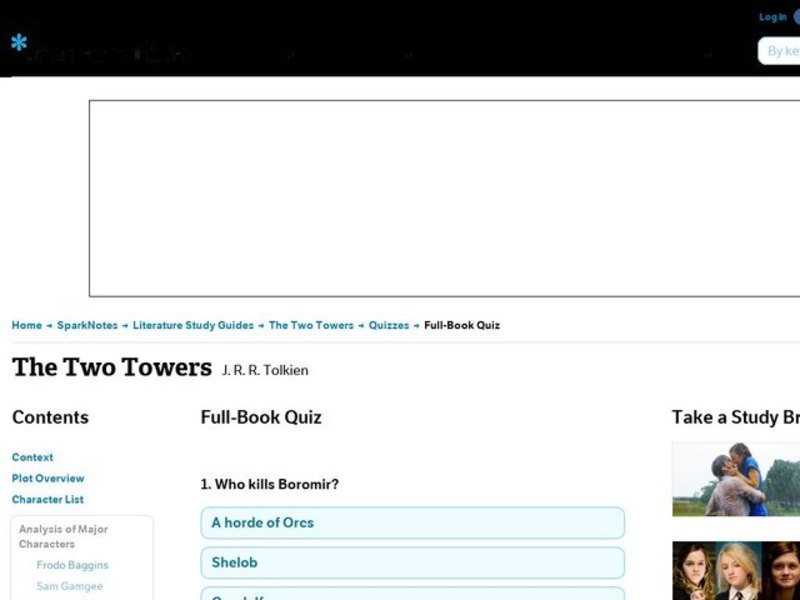 The Two Towers Quiz Interactive