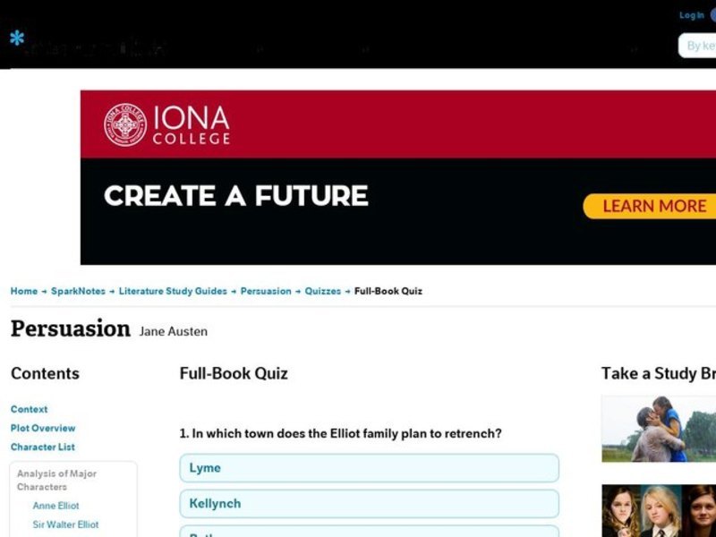 Persuasion Quiz Interactive