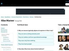 Silas Marner Quiz Interactive