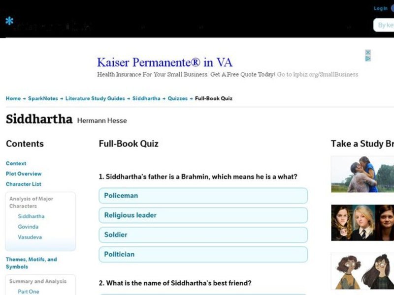 Siddhartha Quiz Interactive