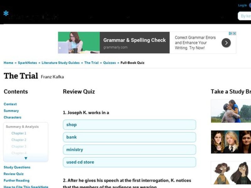The Trial Review Quiz Interactive