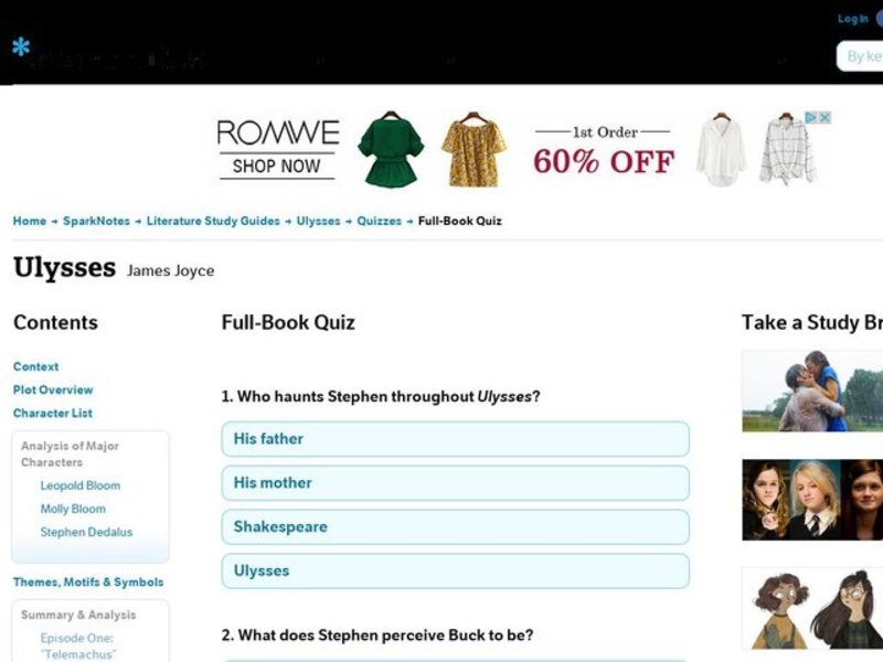 Ulysses Quiz Interactive