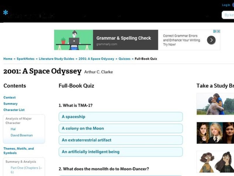 2001: A Space Odyssey Quiz Interactive