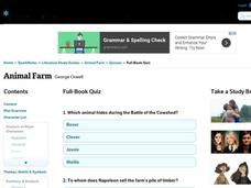 Animal Farm Quiz Interactive