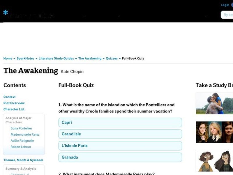 The Awakening Quiz Interactive