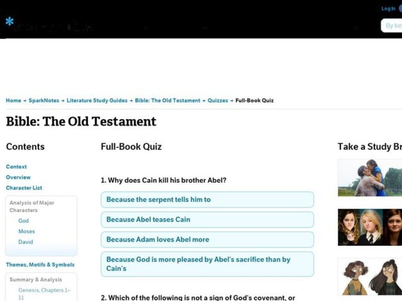 Bible: The Old Testament Quiz Interactive