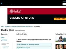 The Big Sleep Quiz Interactive