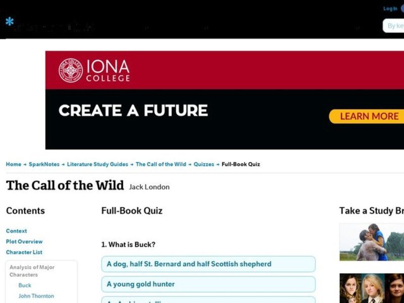 The Call of the Wild Quiz Interactive