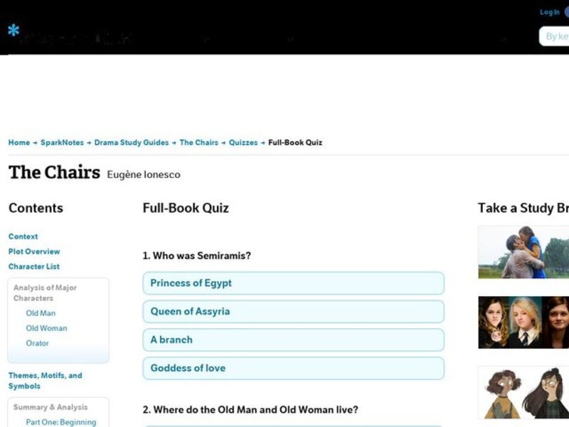 The Chairs Quiz Interactive