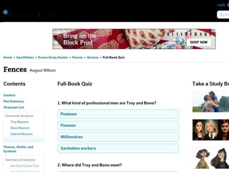 Fences Quiz Interactive