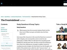 The Fountainhead by Ayn Rand: Study Guide - Mini Essays Study Guide