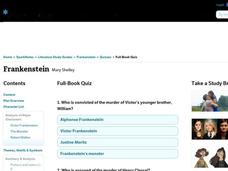 Frankenstein Quiz Interactive