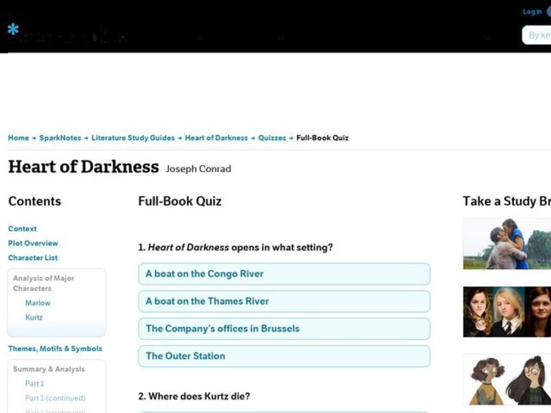 Heart of Darkness Quiz Interactive