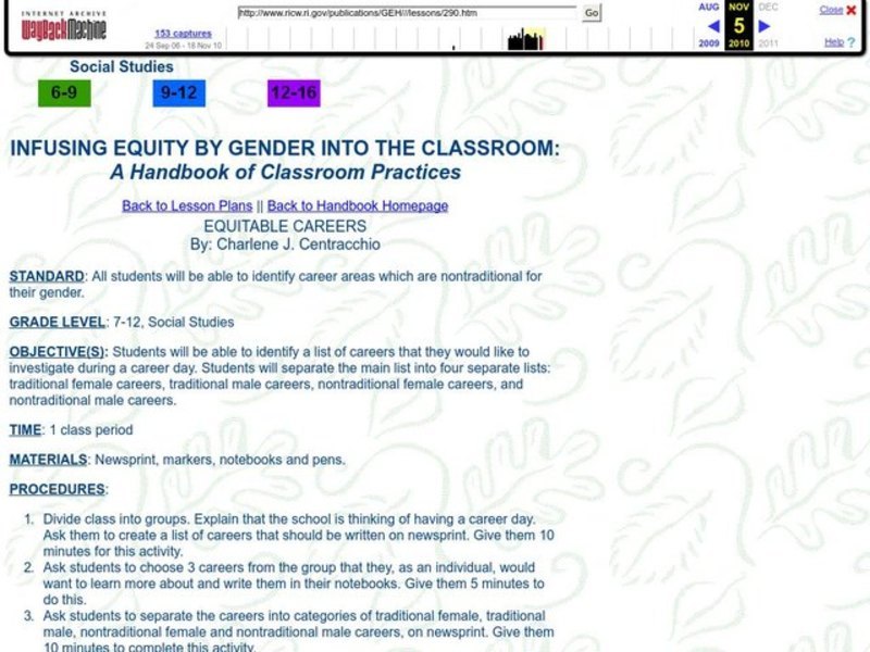Equitable Careers Lesson Plan