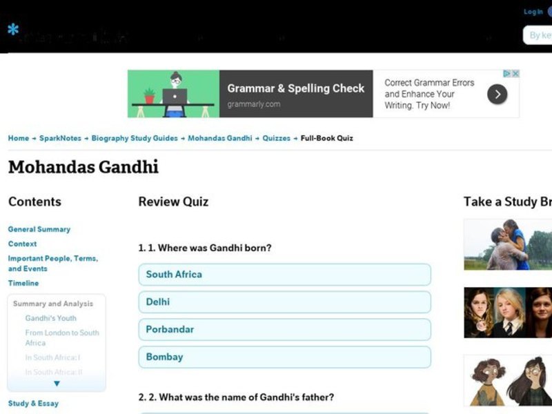 Mohandas Gandhi Interactive