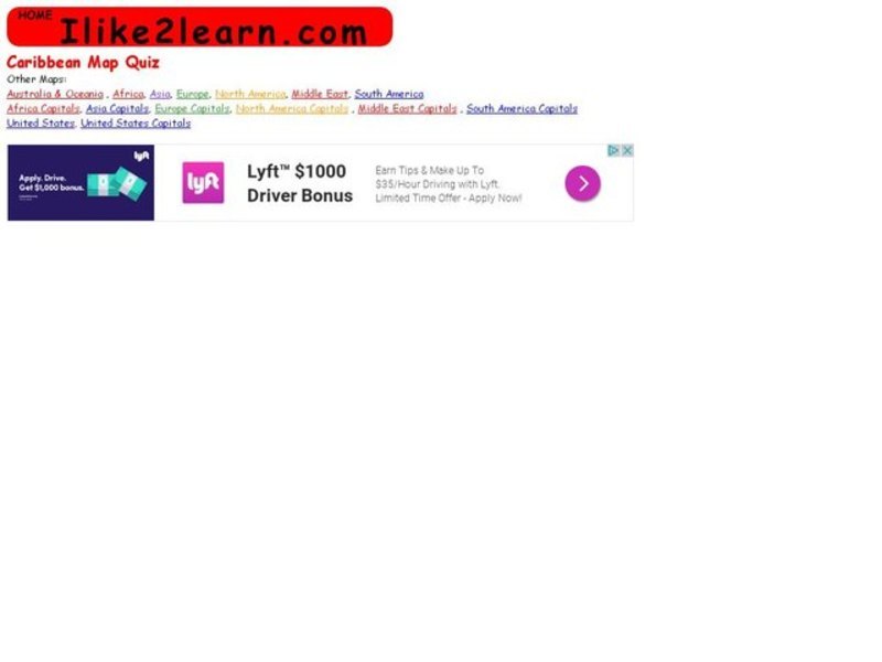 Caribbean Map Quiz Interactive