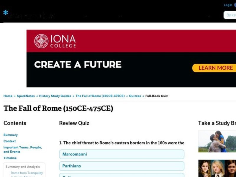 The Fall of Rome (150CE-475CE) Interactive