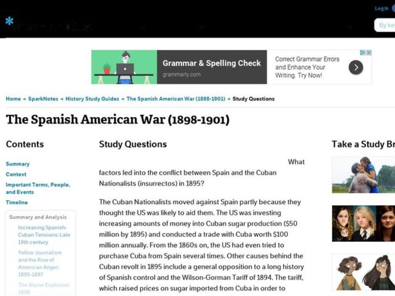 The Spanish American War (1898-1901) Interactive