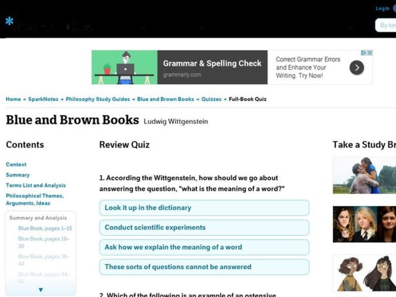 Blue and Brown Books Interactive