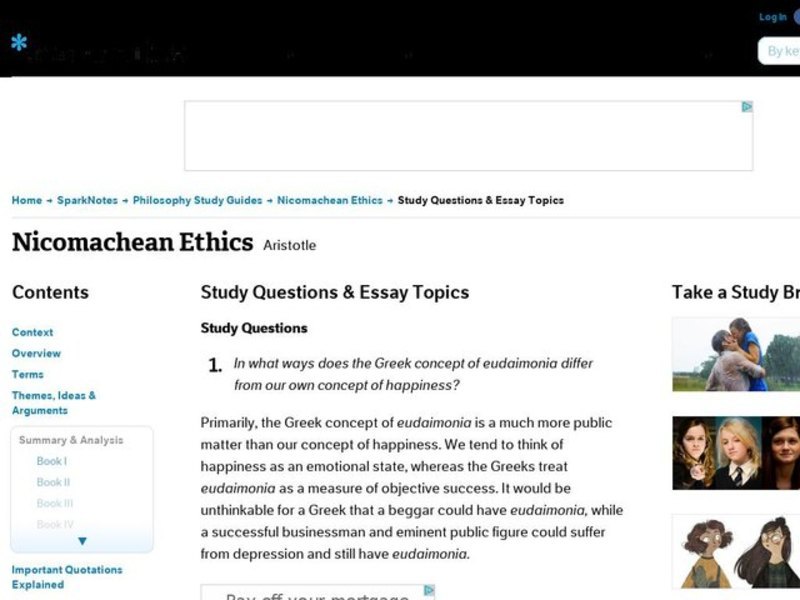Nicomachean Ethics Interactive