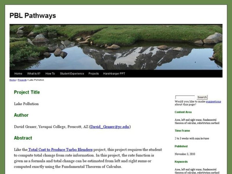 Lake Pollution Activity