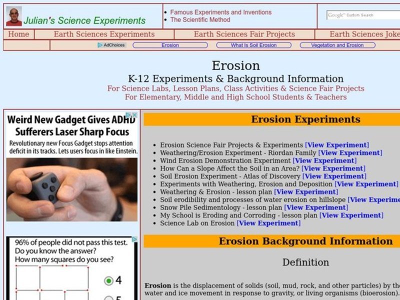 Erosion Lesson Plan